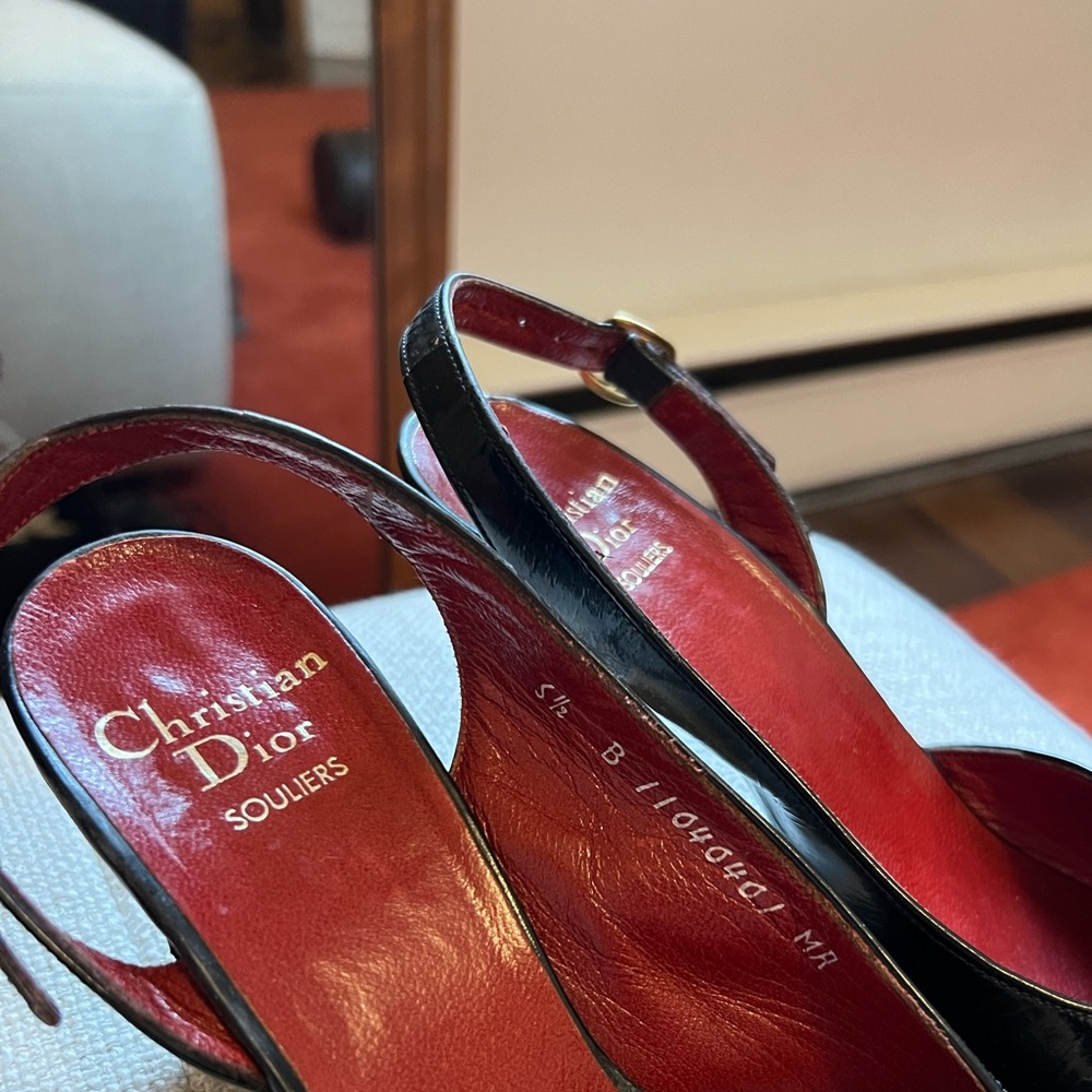 Dior Red and Black Heels